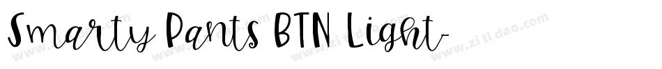 Smarty Pants BTN Light字体转换